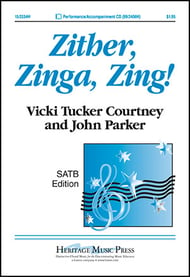 Zither, Zinga, Zing! SATB choral sheet music cover Thumbnail